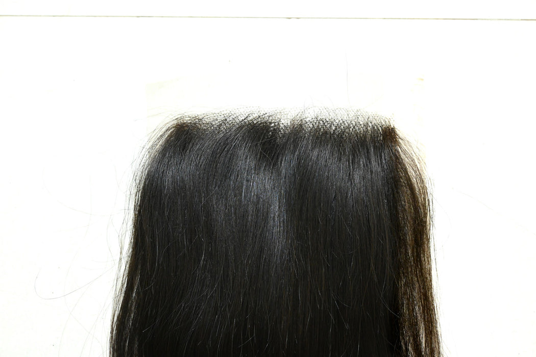 High-quality 6x6 lace closure – raw Indian hair, breathable lace, natural hairline