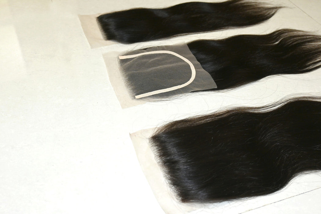 Body wave 4x4 lace closure – soft raw Indian hair with natural movement