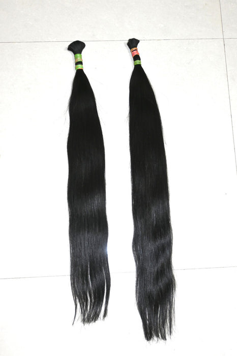 Transparent straight hair bundle – untreated raw Indian hair with natural luster
