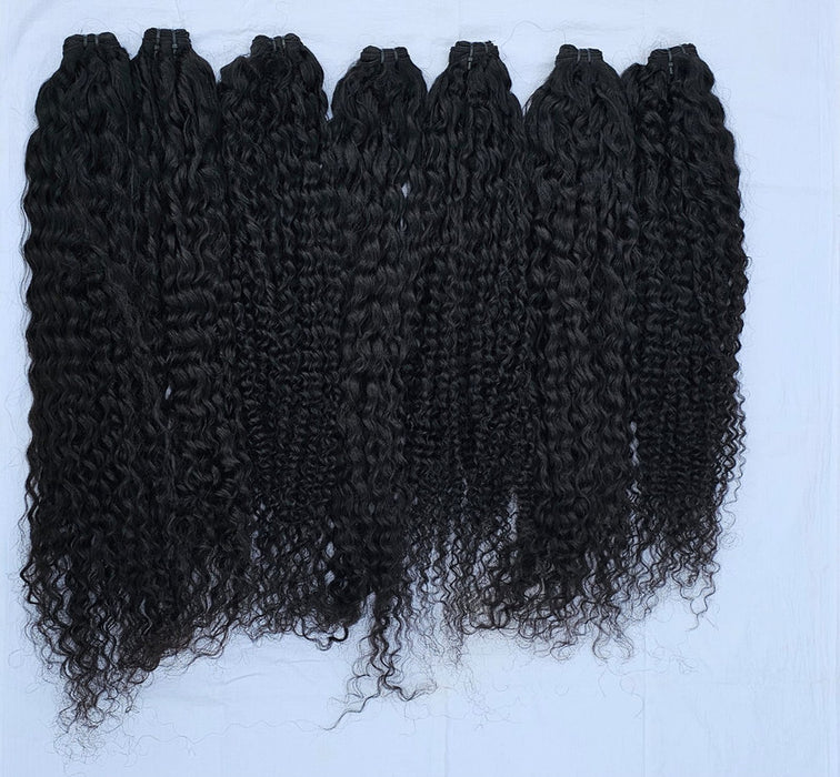 Virgin Indian Long Hair Weft – Double Wefted for Maximum Volume