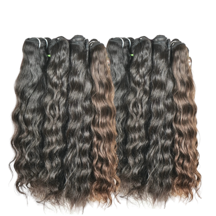 40"Inches Buy 100% Raw Indian Wavy Hair Wefts – Natural & Full Cuticles My Store