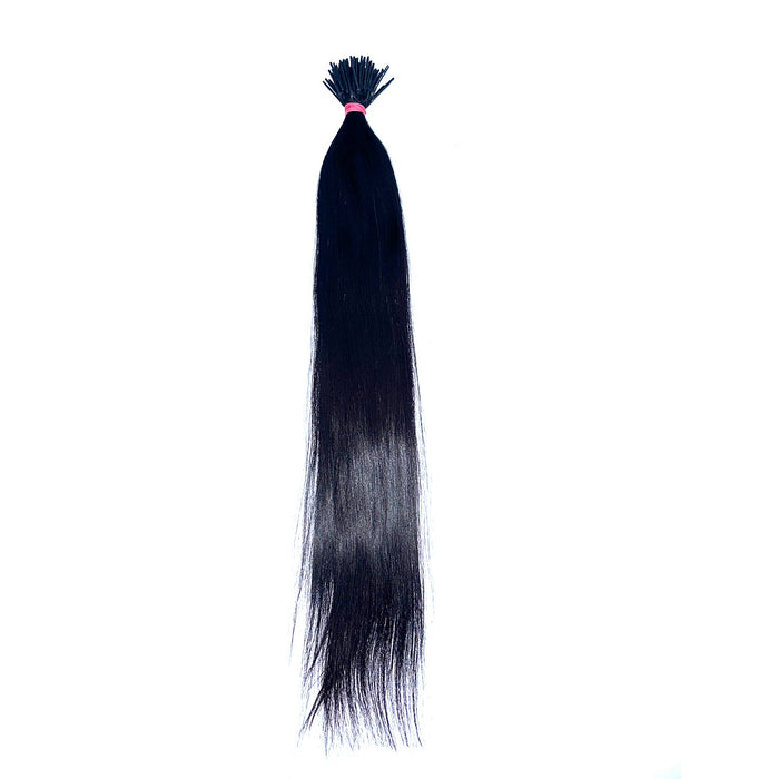 18" Natural Raw Human Hair Prebonded I Tip 50 grams Bundle My Store