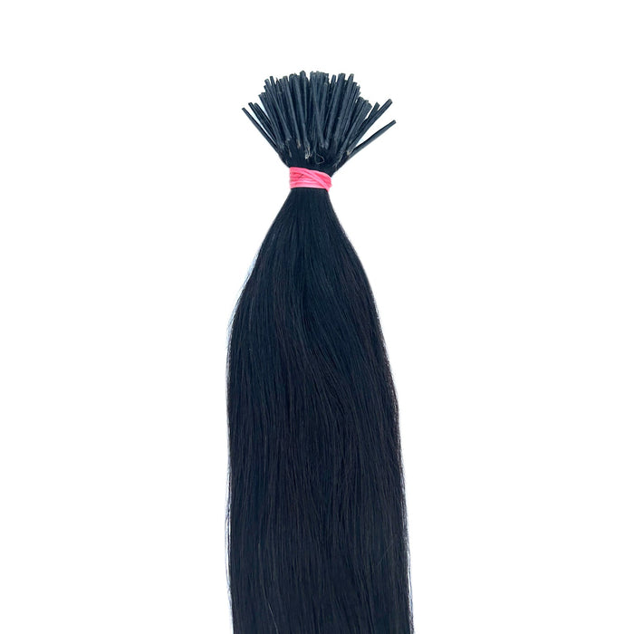 18" Natural Raw Human Hair Prebonded I Tip 50 grams Bundle My Store
