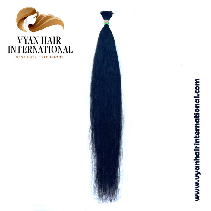 Straight hair bundles – 100% raw Indian human hair, silky and tangle-free
